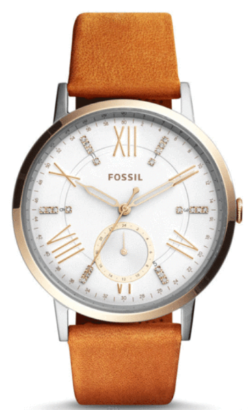 Horlogeband Fossil ES4161 Leder Cognac 20mm